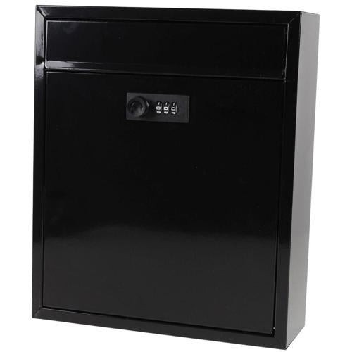 Mail Boss Nelson Metal Letterbox 310mm 260mm 90mm Black