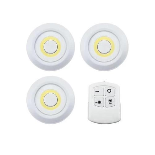 Orbit Lighting Remote Controlled Puck Light 3 Pack