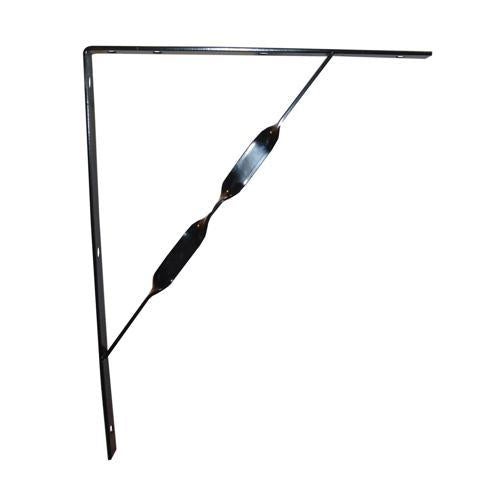 Carinya Twisted Stayed Bracket 500x400x25x4.5mm Black
