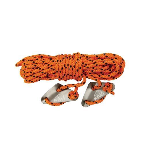 Kiwi Camping Double 'V' Heavy Duty Guy Ropes With Alloy Tri-Tensioner Pack of 2