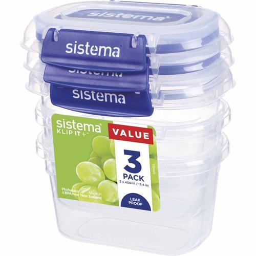 Sistema Klip It PLUS Rectangle Container 400mL Clear 881543