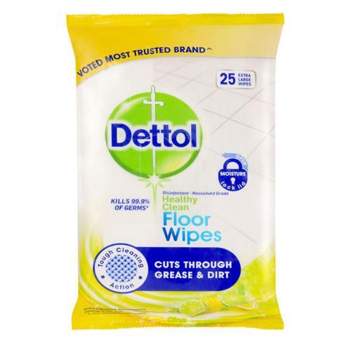 Dettol Antibacterial Floor Wipes 25 Pack of 25