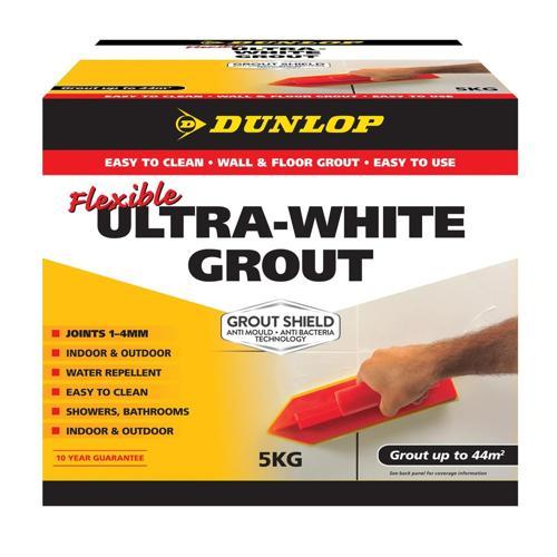 Dunlop Coloured Grout 5kg Ultra White