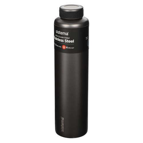 Sistema Hydration Chic Stainless Steel Bottle 600mL Assorted Colours