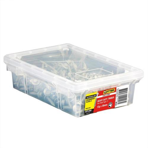 Otter Heavy Duty Timber Screws 12g X 30mm Pack of 250 Galvanised