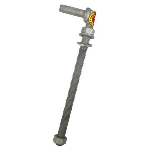 Gartner Through Post Gudgeon With Short Pin 35mm; 190mm; 12mm Galvanised