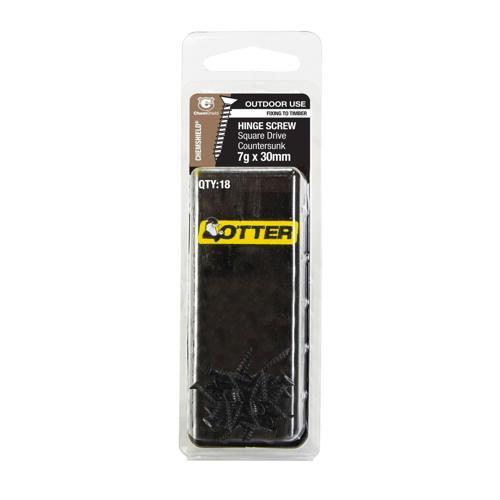 Otter Hinge Screws 7g X 30mm Pack of 18 Chemshield