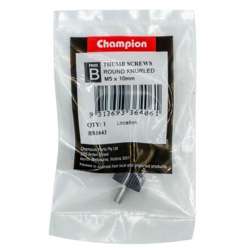 Champion Male Thumb Screw M5 X 10mm