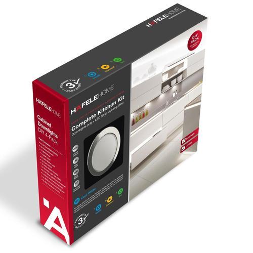 Hafele Home Loox Kitchen Lighting 12 Volt Stainless Steel
