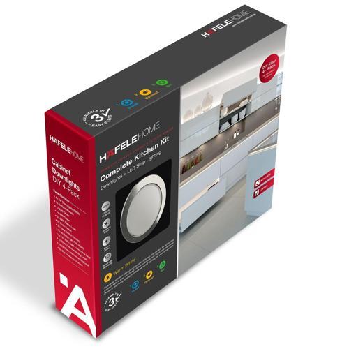 Hafele Home Loox Kitchen Lights 12 Volt Stainless Steel