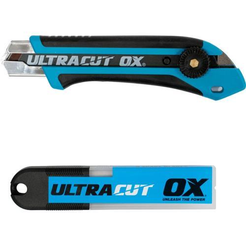 Ox Pro Snap Off Knife & Blades Combo Pack 25mm Pack of 2