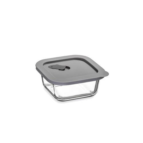 ClickClack Square Container 0.3L Grey