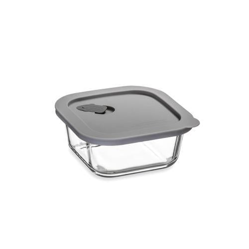 ClickClack Square Container 0.5L Grey