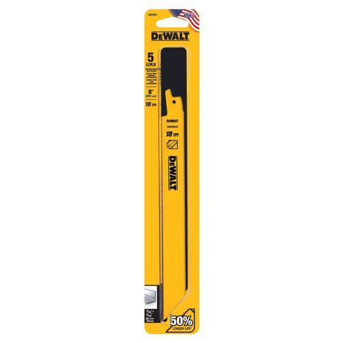 DeWALT 14TPI Recip Blade 200mm 5 Pack of 5