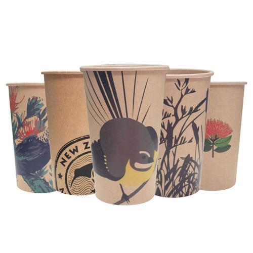 Effects ECO Kiwiana Paper Cup 15 Pack 470mL