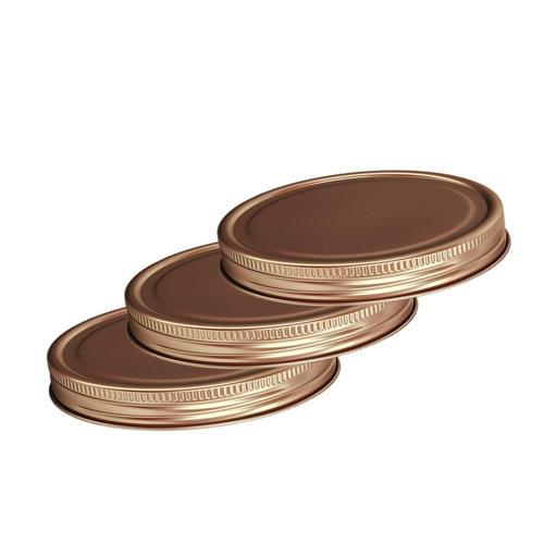 Kates Kitchen Jar Lids 7cm Copper Set Of 3 75mm; Copper