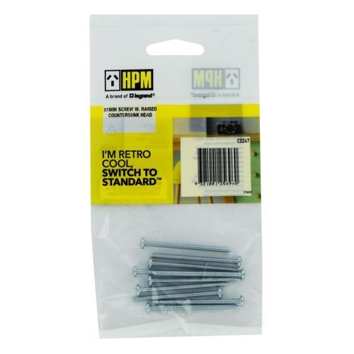HPM American Threaded Screw 51mm Pack of 10