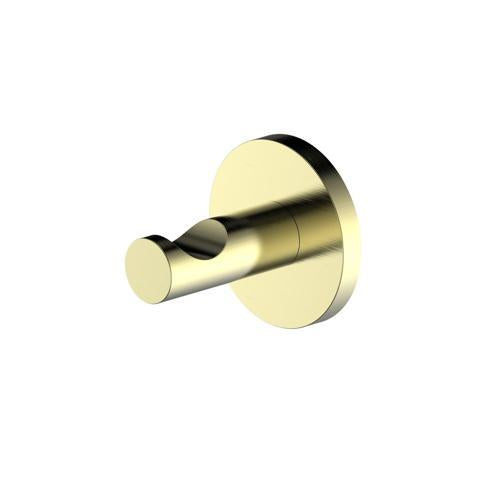 Greens Tapware Volt Robe Hook Brushed Brass 50mm X 55mm Brushed Brass