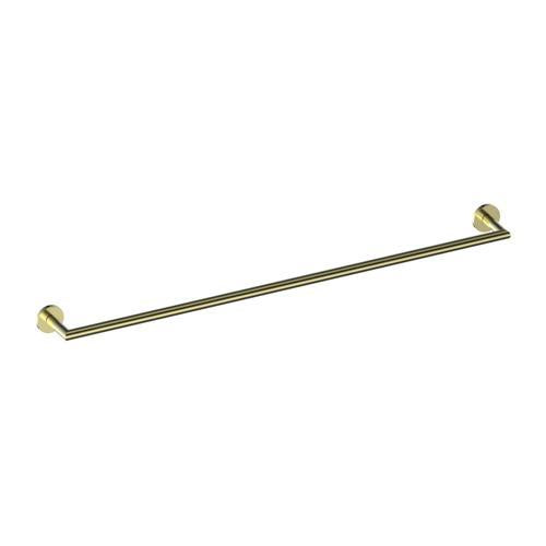Greens Tapware Volt Single Towel Rail 600mm Brushed Brass 75mm X 600mm Brushed