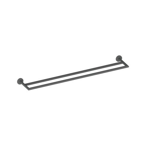 Greens Tapware Volt Double Towel Rail 600mm Gun Metal 50mm X 600mm Gun Metal