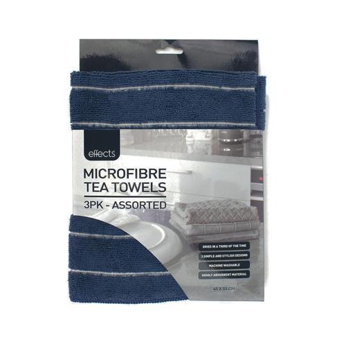 Effects Tea Towel Assorted Pack of 3 125879