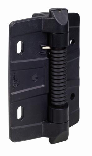 SafeAz Self-Closing Hinges Light Duty 123mm X 80mm Black Pack of 2