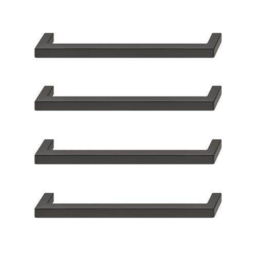 Hafele Essentials Collection Slim Square Cabinet Handles 96 X 28mm Pack of 4