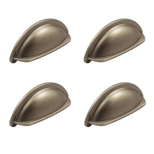 Hafele Essentials Collection Ariel Cabinet Cup Handles 76 X 40mm Pack of 4