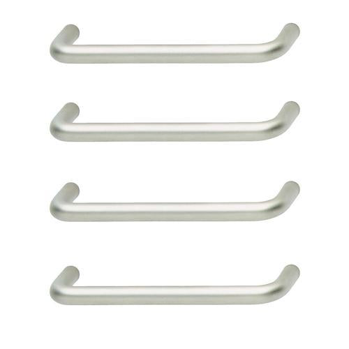 Hafele Classic Collection Slim D Cabinet Handles 96 X 35mm Matte Pack of 4