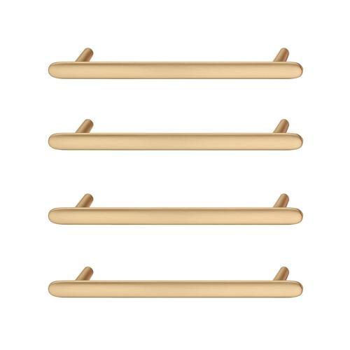 Hafele Designer Collection Coastal Cabinet Handles 96 X 31mm Brushed Pack of 4