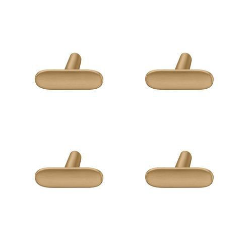 Hafele Designer Collection Coastal Cabinet Knobs 46 X 31mm Brushed Pack of 4