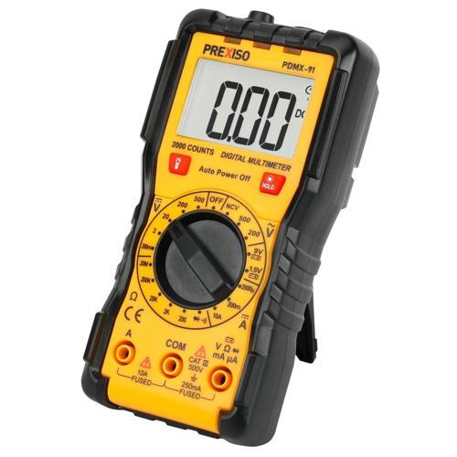 Prexiso Digital Multimeter 150 X 70 X 50mm Yellow+Black
