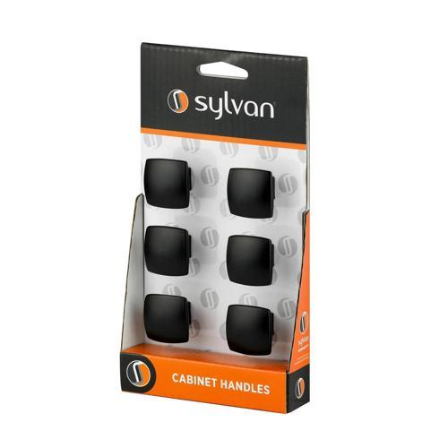 Sylvan Portsley Cabinet Knobs 31 X 31mm Black Finish Pack of 6