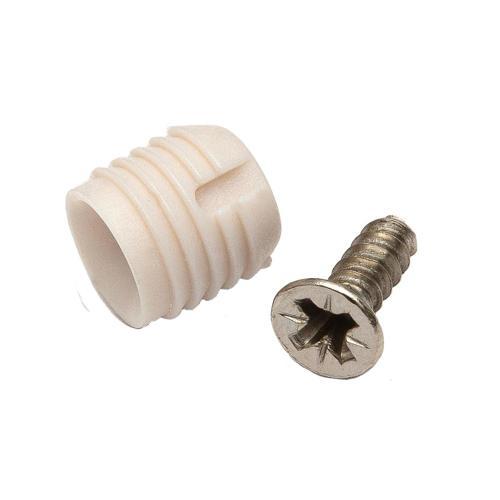 Hafele Hinge Accessory - Dowels 10mm White Pack of 10