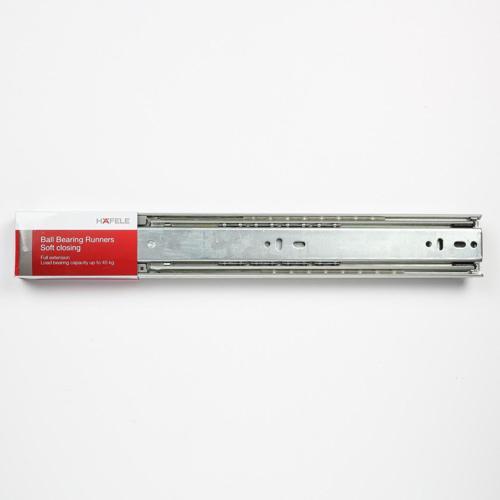 Hafele Ball Bearing Drawer Runner 350mm Silver 494.04.033