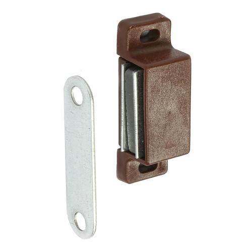 Hafele Magnetic Catch Brown Pack of 4