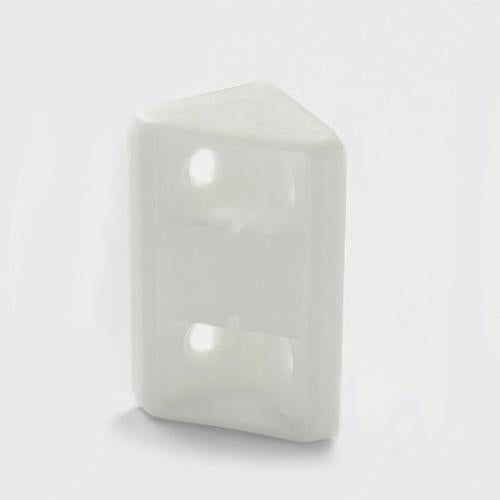Hafele Universal Corner Connector 44mm White Pack of 10