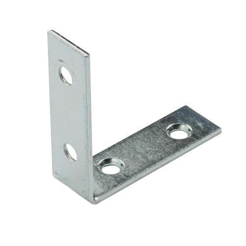 Hafele Angle Bracket 50mm 15mm 50mm Blue Galvanised Pack of 8