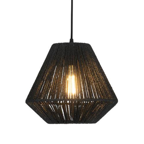 Mercator Bridgewater Rope Pendant 30cm Black