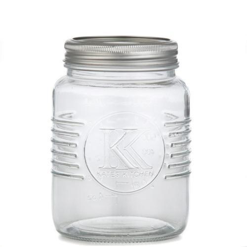 Kates Kitchen Jar With 2 Piece Lid 800mL