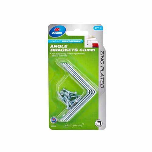 Zenith Angle Bracket 63mm Zinc Plated
