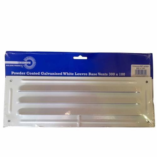 Triumph Louvre Based Vent 300 X 100mm White