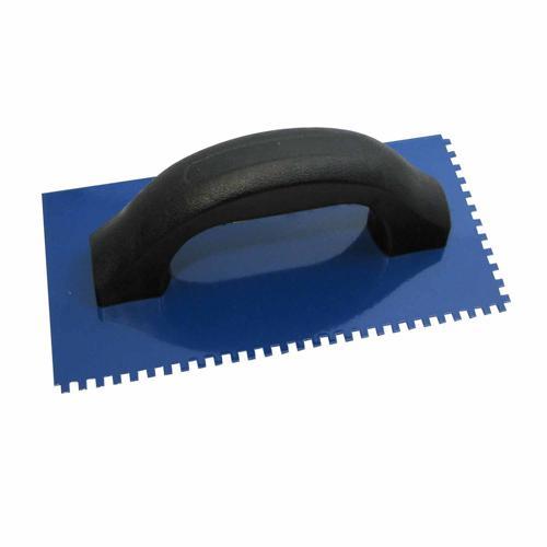 QEP Adhesive Trowel Square Notch Steel 4mm Blue