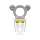 Cherub Silicone Fresh Food Feeder & Teether - Lemon & Grey