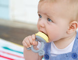 Cherub Silicone Fresh Food Feeder & Teether - Lemon & Grey