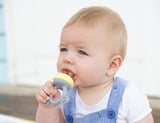 Cherub Silicone Fresh Food Feeder & Teether - Lemon & Grey