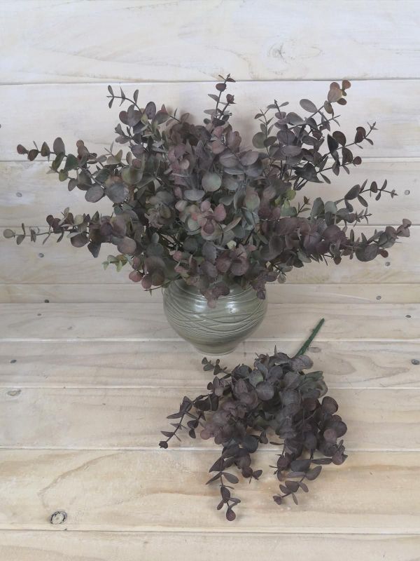 Artificial Eucalyptus Bush (Green/Red)