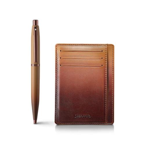 Sheaffer VFM Coffee Edition Ballpoint Pen & Card Holder Set