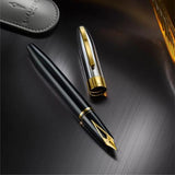 Sheaffer Legacy Fine Fountain Pen Black Chrome 14K Gold Trim