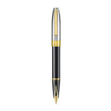 Sheaffer Legacy Fine Fountain Pen Black Chrome 14K Gold Trim